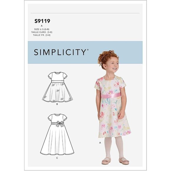 Simplicity Sewing Pattern 9119 10510 Childs Dress Size 3-8 - Picture 1 of 4